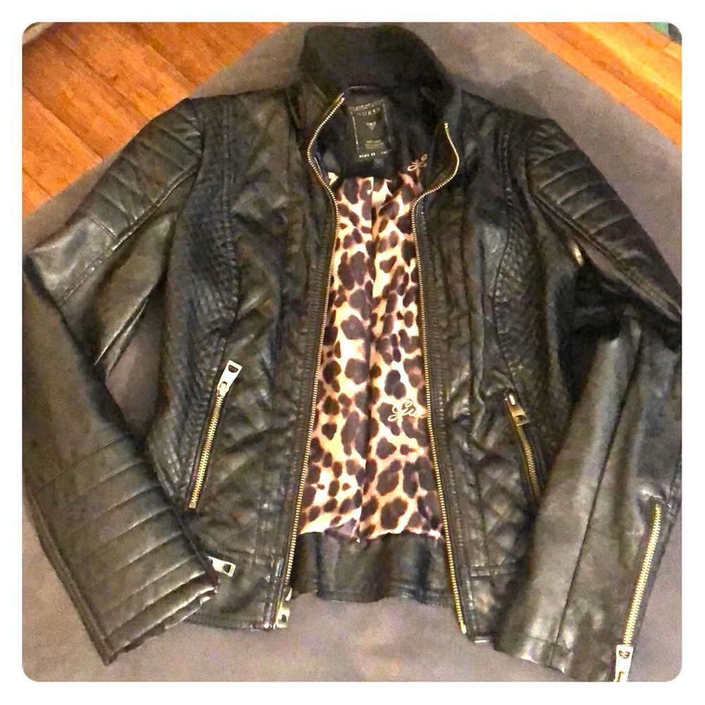 Guess Jacket XS - sharp street leather look
